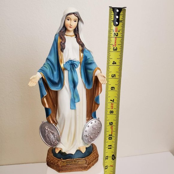 12" Our Lady of Grace Statue/ Our Lady of the Miraculous Medal ๐ - Picture 7 of 10